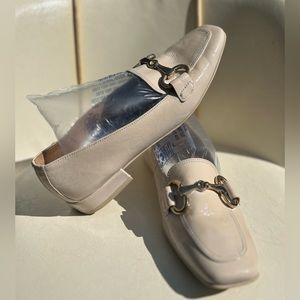 Paul Green Beige Loafers with Buckle